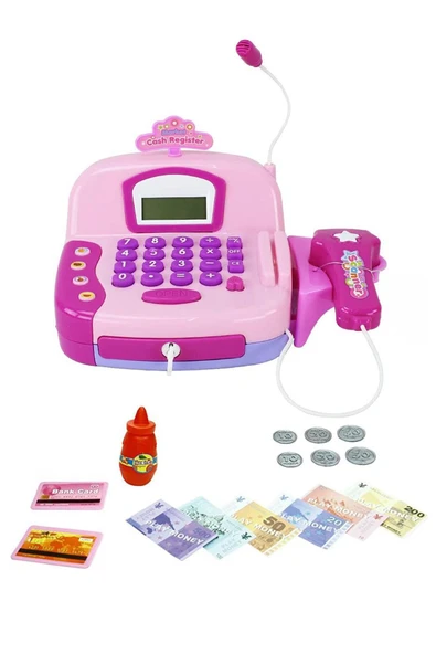 Mikrofonlu Işıklı Ve Sesli Yazar Kasa