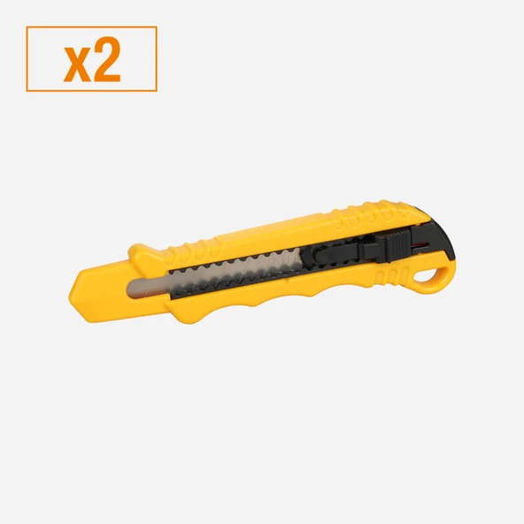 Rtrmax RAK106 Maket Bıçağı Sarı Plastik Geniş (x2)