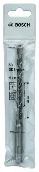 Bosch 8 x 160 mm Sds Plus-1 Kırıcı Delici Matkap Ucu - 1
