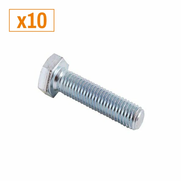M12*55 ALTI KÖŞE CİVATA KAPLI 8,8 (x10)