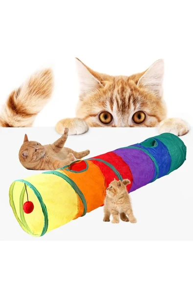 Pribor Kedi Oyun Tüneli Düz Model 120 CM - 2