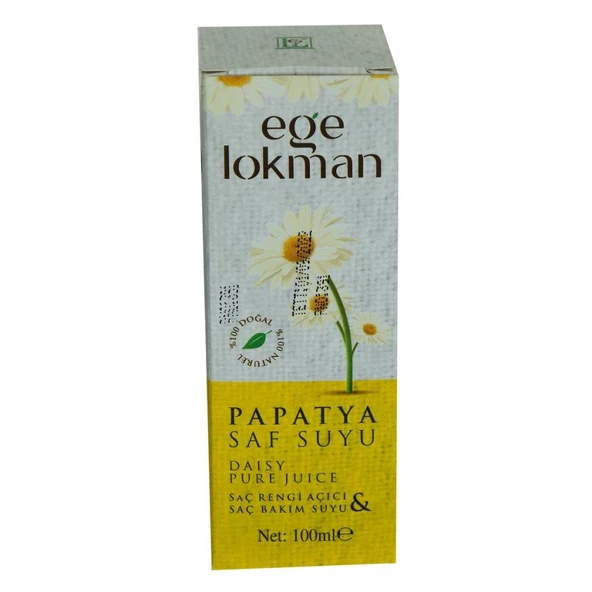Ege Lokman Saç Rengi Açıcı Doğal Papatya Saf Suyu Spreyli 100ML - 2
