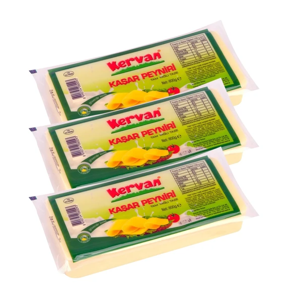 Kervan Kaşar Peyniri 600 gr x 3 Adet