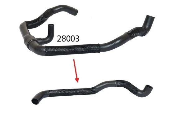 RADYATÖR ÜST HORTUMU  TRANSPORTER T4 2.4 TDI - 2.5 TDI - Resim 2