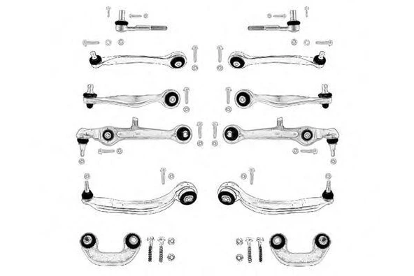 ÖN DÜZEN KİTİ 12 PARÇA PASSAT - A6 2000-2005 (İNCE KAFA) AYD-07079 ürün görseli
