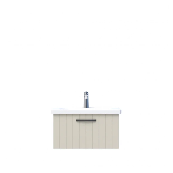 D10 Next Lavabo Dolabı Tezgah Altı 1 Çekmeceli 65 cm Dafne Lake - 1