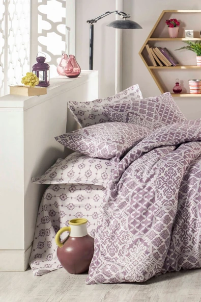 Çift Kişilik Ranforce Nevresim Takımı %100 Pamuklu Zarafet - 2