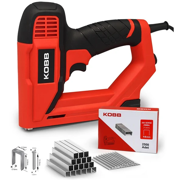 KOBB KBZ200B 8-16mm Zımba ve 15-16mm Profesyonel Çivi Çakma Makinesi + 3000 adet Yedek Zımba ve Çivi ürün görseli