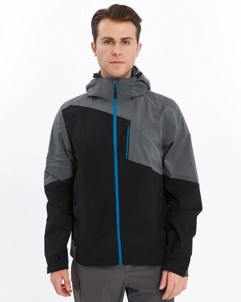 Mapamyumco Windbreaker Erkek Ceket-FÜME-SİYAH ürün görseli 1