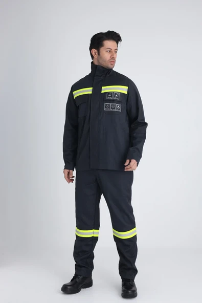 Eriyik Metal Sıçramalarına Karşı Koruyucu Takım Ceket & Pantolon - 6