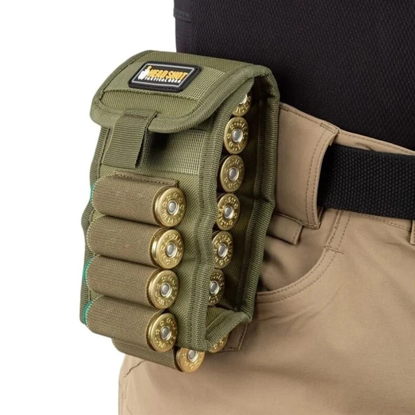Headshot Çift Taraflı 18'li Bel Tipi Kemer Fişeklik Haki - Resim 2