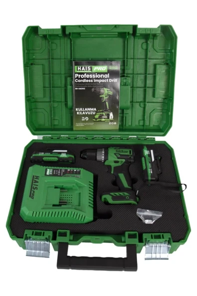 Haispro RB-DB2102 Profesyonel Darbeli Vidalama Matkap 21 V 2x2.0 Ah Çift Akülü - 5