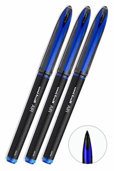 Mavi Pilot Kalem 3 Adet Uniball Air Mikro 0.5 mm Roller Pilot Kalem Uba-188-M Roller Uçlu Likit Mürekkepli Pilot Kalem ürün görseli