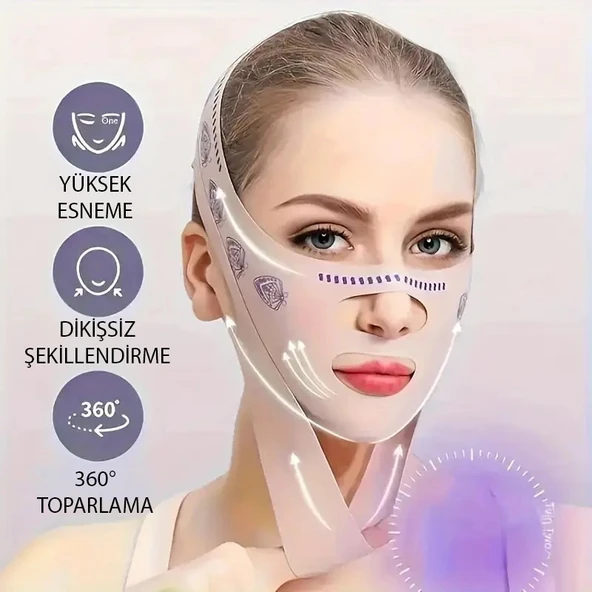 Yüz Korsesi Çene Boyun Bandı Gıdı Yanak Gıdık Toplama korsesi - 2