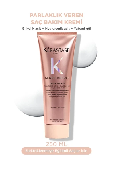 Gloss Absolu Elektriklenmeye Eğilimli Saçlar Için Parlaklık Veren Saç Bakım Kremi 250 ml