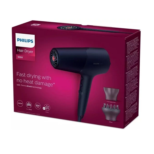 Philips 5000 Series BHD510/00 ThermoShield 2300 W Saç Kurutma Makinesi - 4