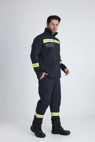 Kaynak sıçramalarına karşı koruyucu takım ceket & pantolon - 4