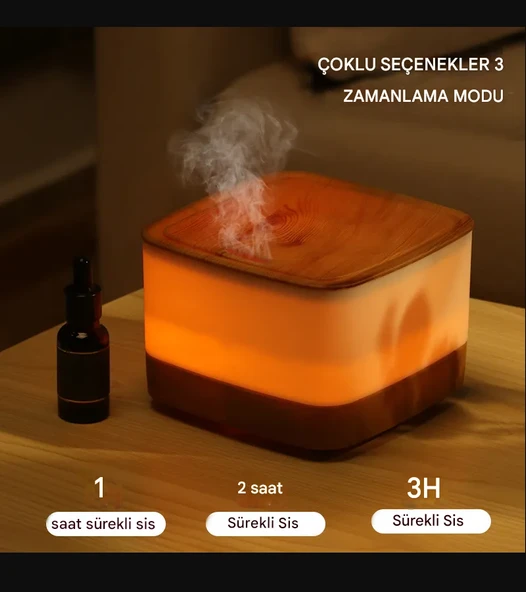 QASUL Gece lambası Kumandalı Taşınabilir Ultra Akıllı Ultrasonik Atomizer Sürücü Nemlendirici - 4