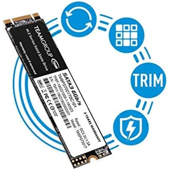Team TM8PS7128G0C101 128GB TEAM M.2-2280 500/300MB SATA3 MS30 SSD - 3