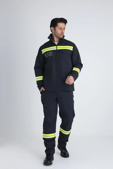 Kaynak sıçramalarına karşı koruyucu takım ceket & pantolon