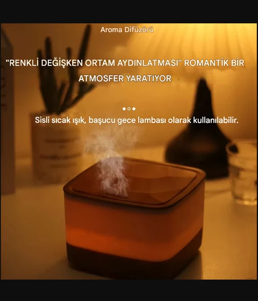 QASUL Gece lambası Kumandalı Taşınabilir Ultra Akıllı Ultrasonik Atomizer Sürücü Nemlendirici - 3