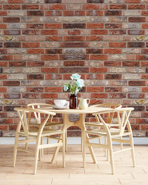 Doğal Turuncu Taş Duvar Temalı Duvar Kağıdı - Resim 5