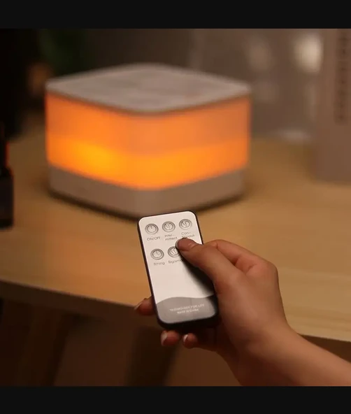 QASUL Gece lambası Kumandalı Taşınabilir Ultra Akıllı Ultrasonik Atomizer Sürücü Nemlendirici