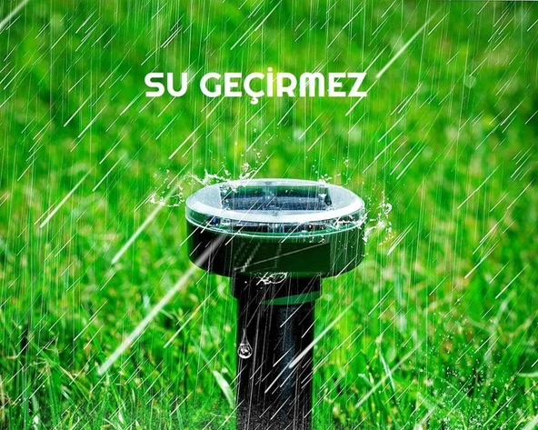 Solar Güneş Enerjili Köstebek-Yılan-Fare-Yılan-Akrep Kovucu Haşere Kaçıran 800m2 Etkili - 5