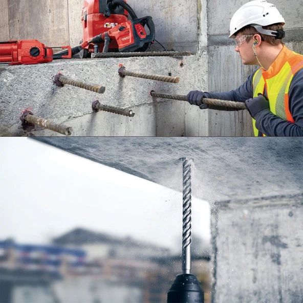 Gfb Sds Max Matkap Ucu Beton Duvar Tuğla Açma 30x1000 mm - Resim 6