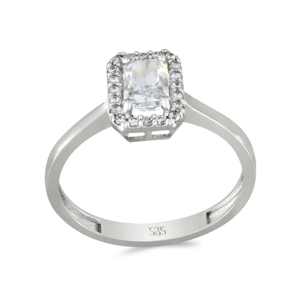 Altın Baget Taşlı Yüzük T074261