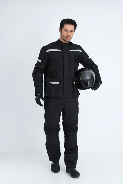 Yaren Tekstil Kışlık Motorcu Takım (Mont-Pantolon) - 2