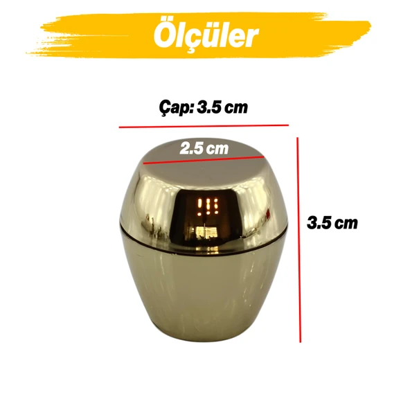 Merkür Düğme Gold Mobilya Mutfak Dolap Dolabı Çekmece Kulpu Kulbu Plastik Altın Tek Vidalı Kulp - Resim 2