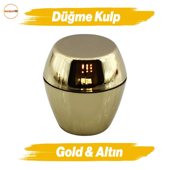Merkür Düğme Gold Mobilya Mutfak Dolap Dolabı Çekmece Kulpu Kulbu Plastik Altın Tek Vidalı Kulp