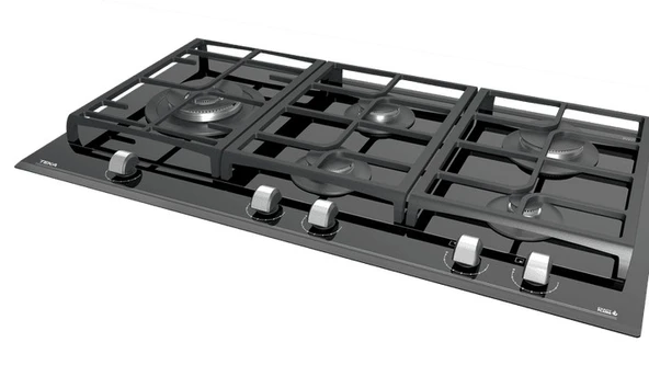 TEKA GZC 95320 BK EXACTFLAME 5 GÖZLÜ SİYAH 90 CM ANKASTRE GAZLI OCAK - 5