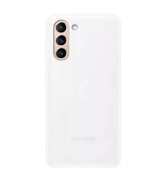 Galaxy S21 Plus 5G ile Uyumlu Smart LED Cover Beyaz EF-KG996CWEGTR - 1