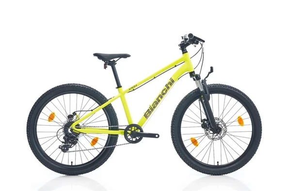 BIANCHI XR24 ERKEK DAĞ BİSİKLETİ 330H MD 24 JANT 8 VİTES YELLOW FLUO SILVER GRAPHITE TURKEY