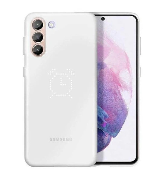 Galaxy S21 Plus 5G ile Uyumlu Smart LED Cover Beyaz EF-KG996CWEGTR - 3