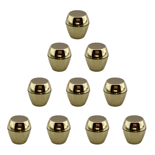 10 Adet Merkür Düğme Gold Mobilya Mutfak Dolap Dolabı Çekmece Kulpu Kulbu Altın Tek Vidalı Kulp - 6