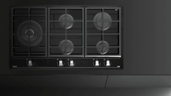 TEKA GZC 95320 BK EXACTFLAME 5 GÖZLÜ SİYAH 90 CM ANKASTRE GAZLI OCAK - 2