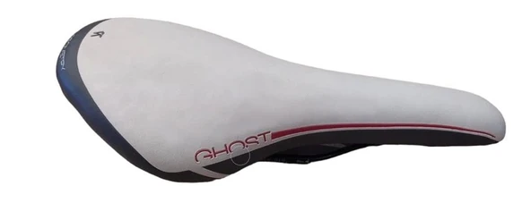 SELLE ROYAL GHOST SELE ÇELİK RAY KELEPÇESİZ 280MM 140MM BEYAZ KIRMIZI