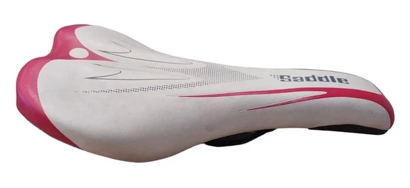 SELLE ROYAL SADDLE SELE ÇELİK RAY KELEPÇESİZ 260MM 130MM BEYAZ KIRMIZI
