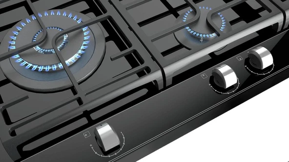 TEKA GZC 95320 BK EXACTFLAME 5 GÖZLÜ SİYAH 90 CM ANKASTRE GAZLI OCAK - 7