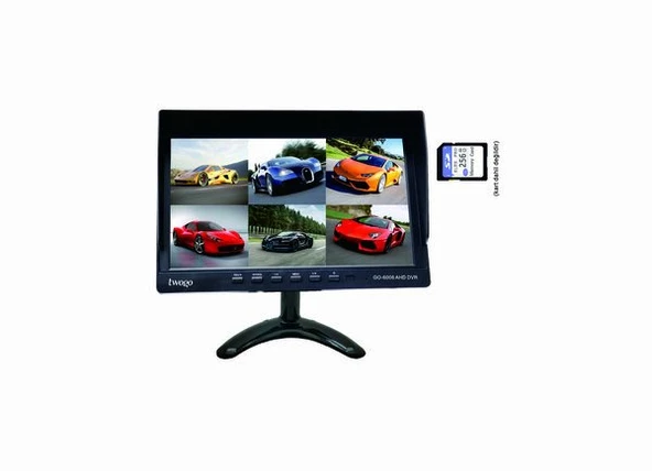 Twogo GO-İ6006 Hybrid DVR 6 Kanal 10 Inç Monitör Dvr Hybrid 6 Kamera Girişli (6 Kamera Dahil) - 3