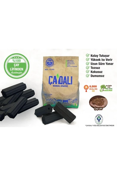 ÇAYDALI MANGAL KÖMÜRÜ_Çaydalı Sıkma Mangal Kömürü 1,5 kg - 2