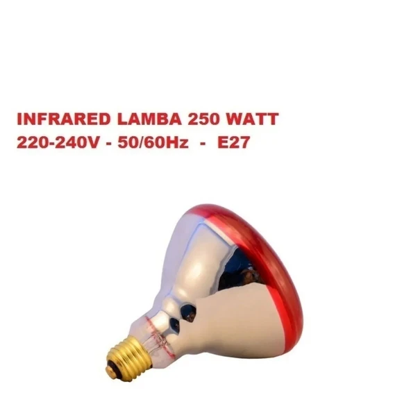 LIGTEX Infrared Kümes Isıtıcı Lamba 250W | Sadece Lamba - 4