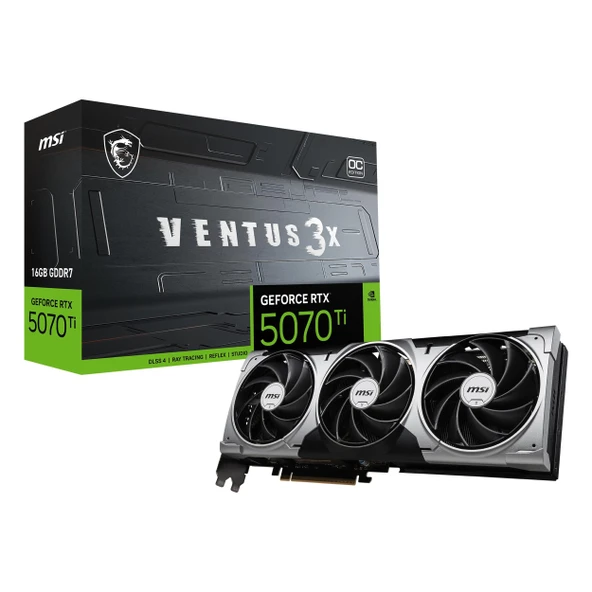 MSI Ventus 3X GeForce RTX 5070 Ti 16GB GDDR7 256Bit HDMI/DP Ekran Kartı