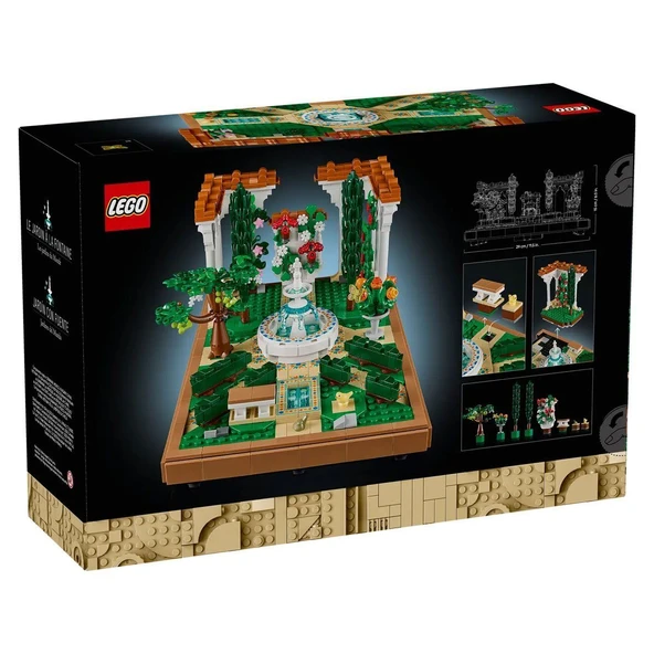 10359 Lego icons Çeşmeli Bahçe - Fountain Garden 1302 parça +18 yaş - 8