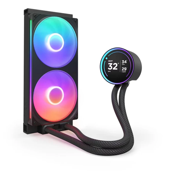 NZXT Kraken Elite RGB RL-KR28E-B2 IPS LCD Ekranlı 280 mm Siyah İşlemci Sıvı Soğutucu - 2