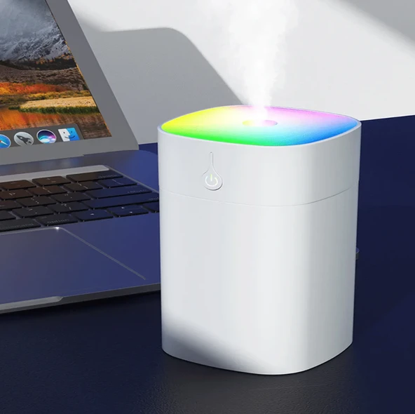 QASUL RGB Işık  Hava Nemlendirici Buhar Makinesi Oda Kokusu Araba Kokusu - 6