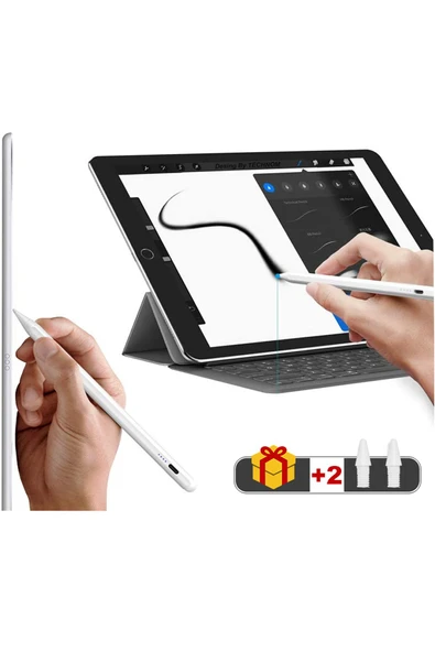 Tüm Cihazlara Uyumlu Dokunmatik Şarjlı Universal Stylus Ipad İphone Android Tablet Telefon Kalemi - 6
